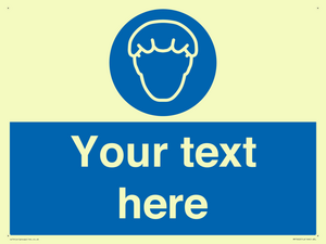 Custom Hair protection must be worn